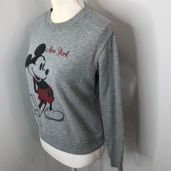 Madewell Mickey Mouse Sweatshirt New York Graphic Womens Size XXS ***FLAW*** - Picture 5 of 11